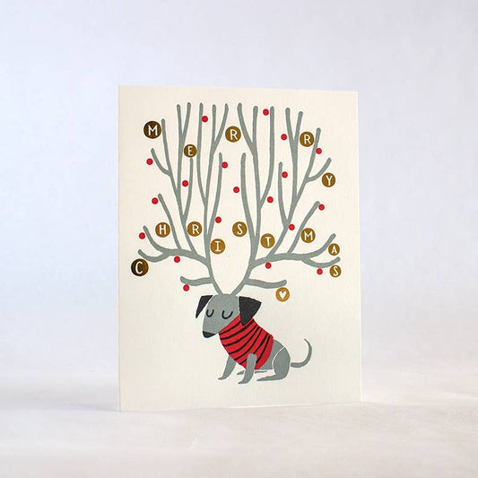 Reindeer Wiener Card