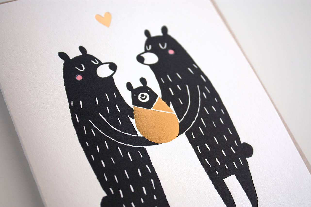 Baby Black Bear Card