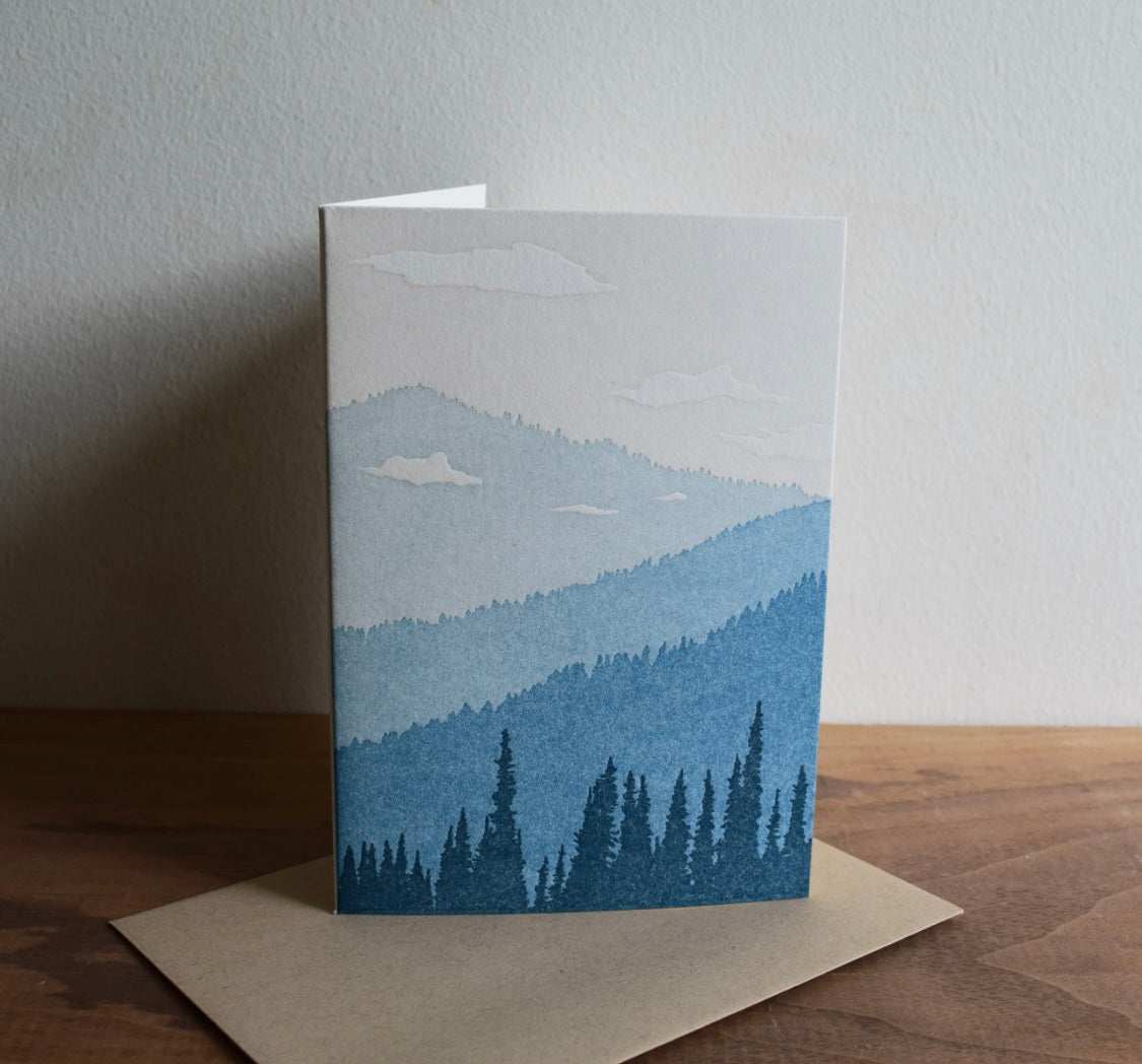 Mountain Skyline Card