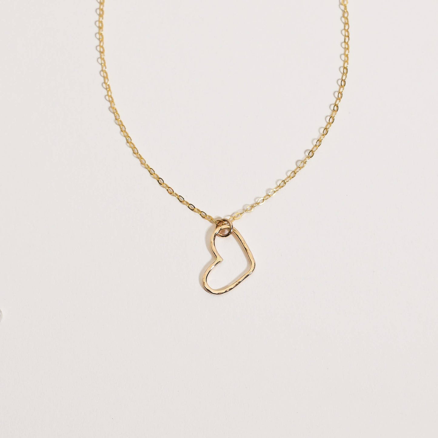 Open heart necklace: Gold Filled